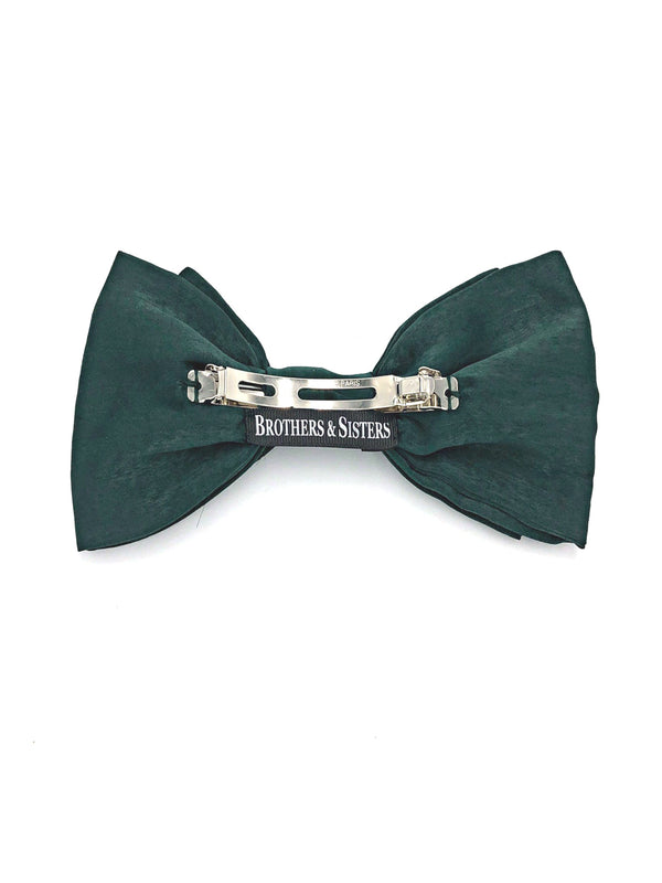 Women’s Hair Bows Green Double Bow