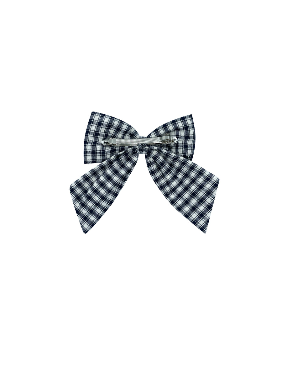 New ! Gingham navy blue clip
