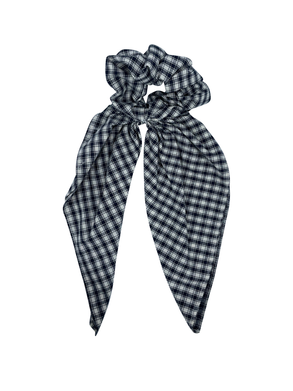 New ! Navy blue gingham scrunchie !