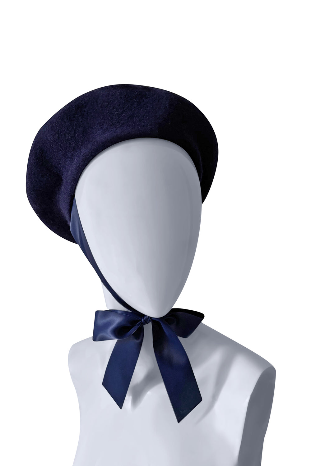 women navy Blue Wool Beret – Timeless Parisian Elegance with a Modern Edge