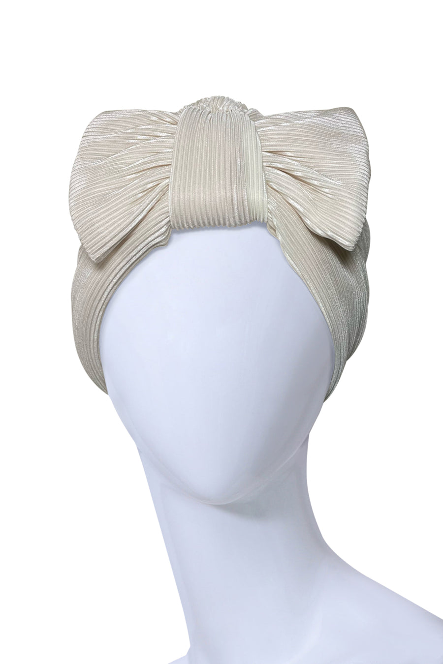 MONTORGEUIL - NEW OFF WHITE TURBAN WITH BOW !