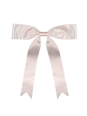 Hair Bow Clips for Women Pink Ribbon Barrette - NEW