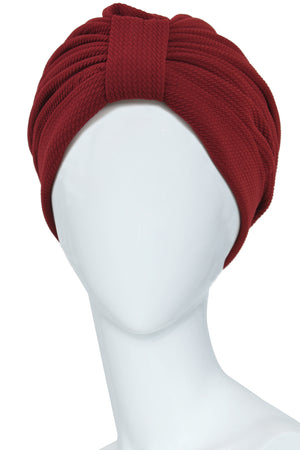Turban Style Headwrap Creteil Burgundy Turban