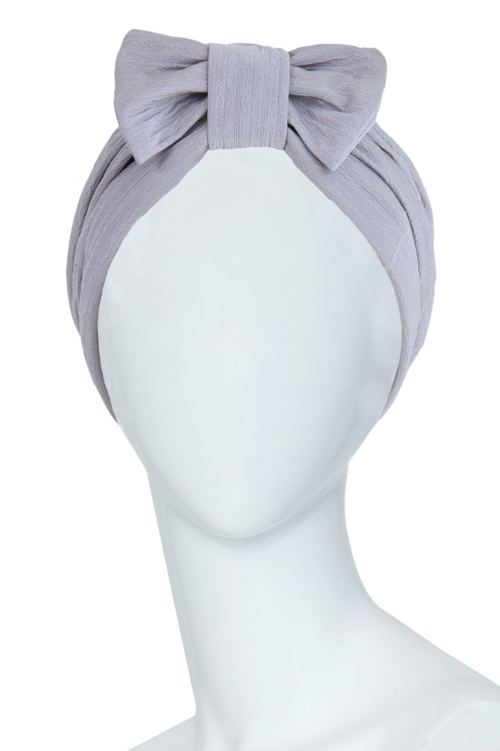 Turban for Cancer Patients Saint Placide Grey Turban With Bow- New!