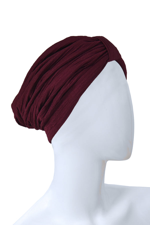 Turban for Hair Loss Celton Burgundy Turban- NEW !