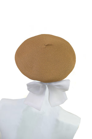 Le beret en paille et noeud - NEW !