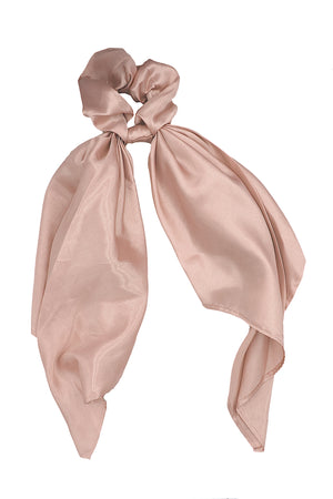 Pink satin scrunchie !