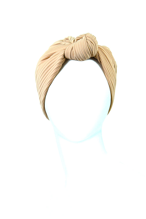 Women’s Hair Turban Courtilles Knot Beige Turban