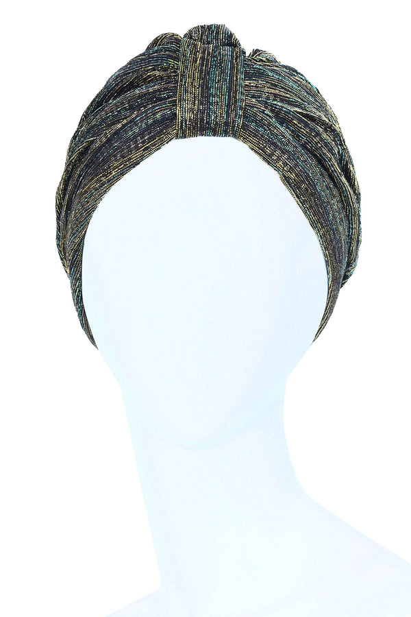 Soft Turban for Hair Loss Striped Multi Colored Turban - NEW !