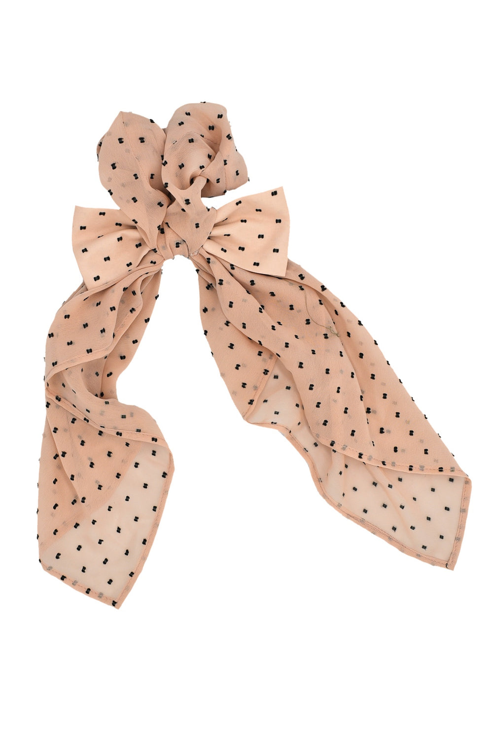 Pink scrunchie with bow