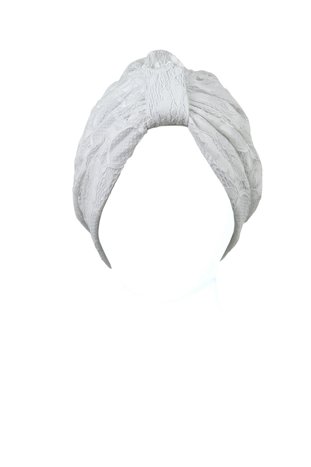 Luxury Turban Headband Dentelle Turban White