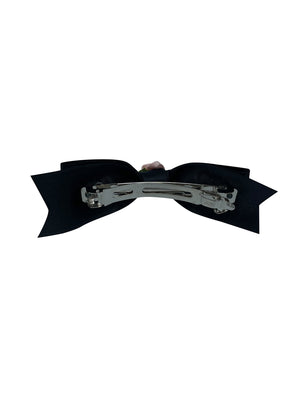 Hair Bow Clips for Women Black Barrette- NEW !