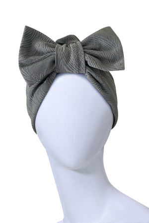 Women’s Headwrap  Green Turban With Bow - NEW !