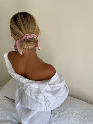 Pearls scrunchie rose - NEW !
