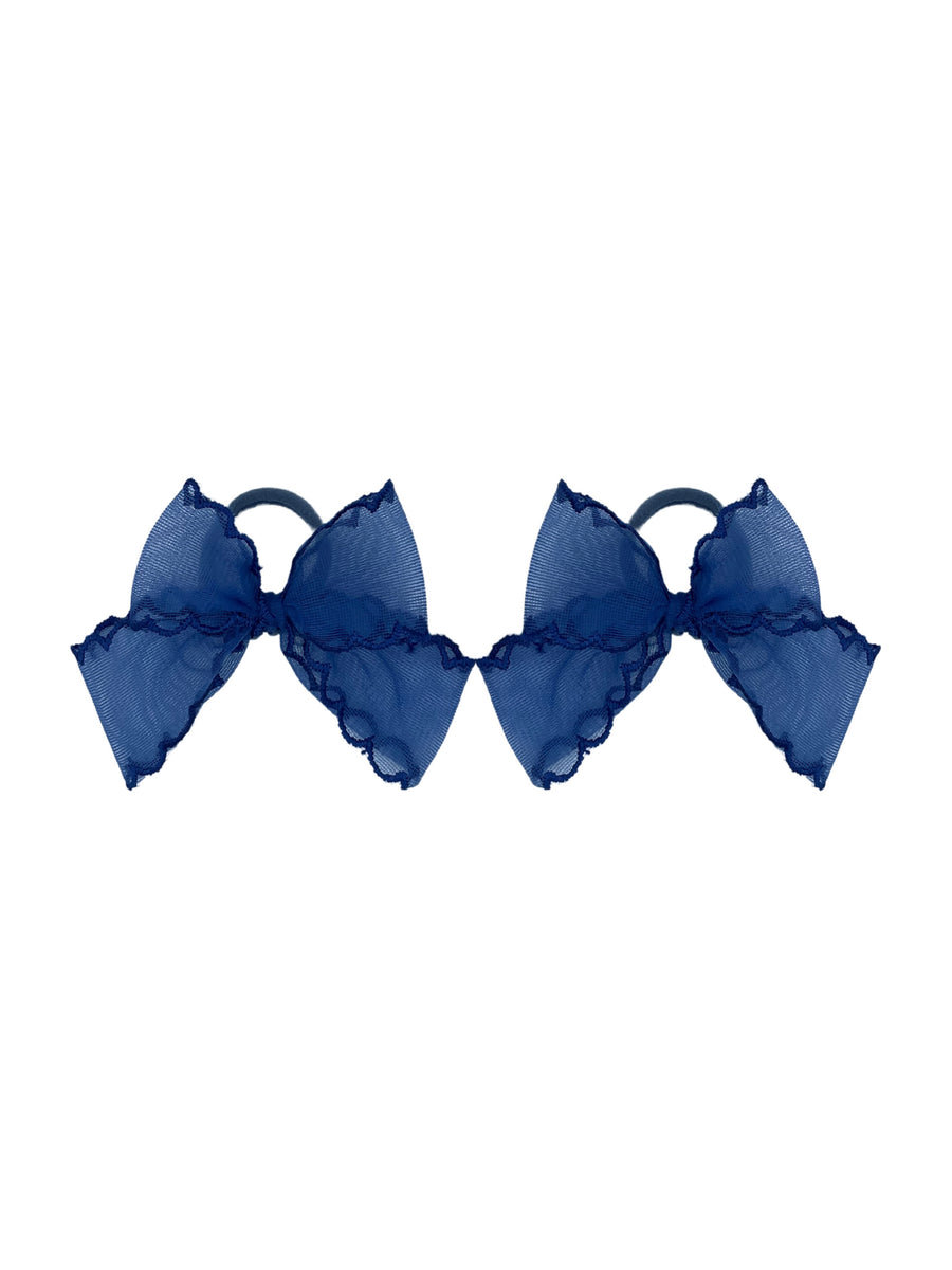 Blue mini lace hair bow ties - NEW 🎀🎀
