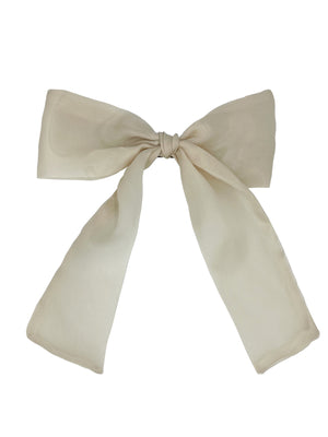 Beige organza - New bow clip !