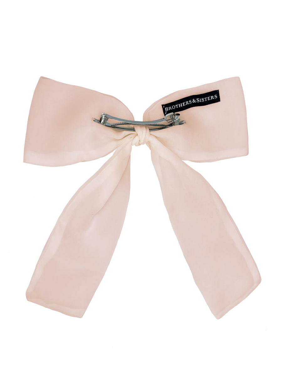 Light pink organza - New bow clip !