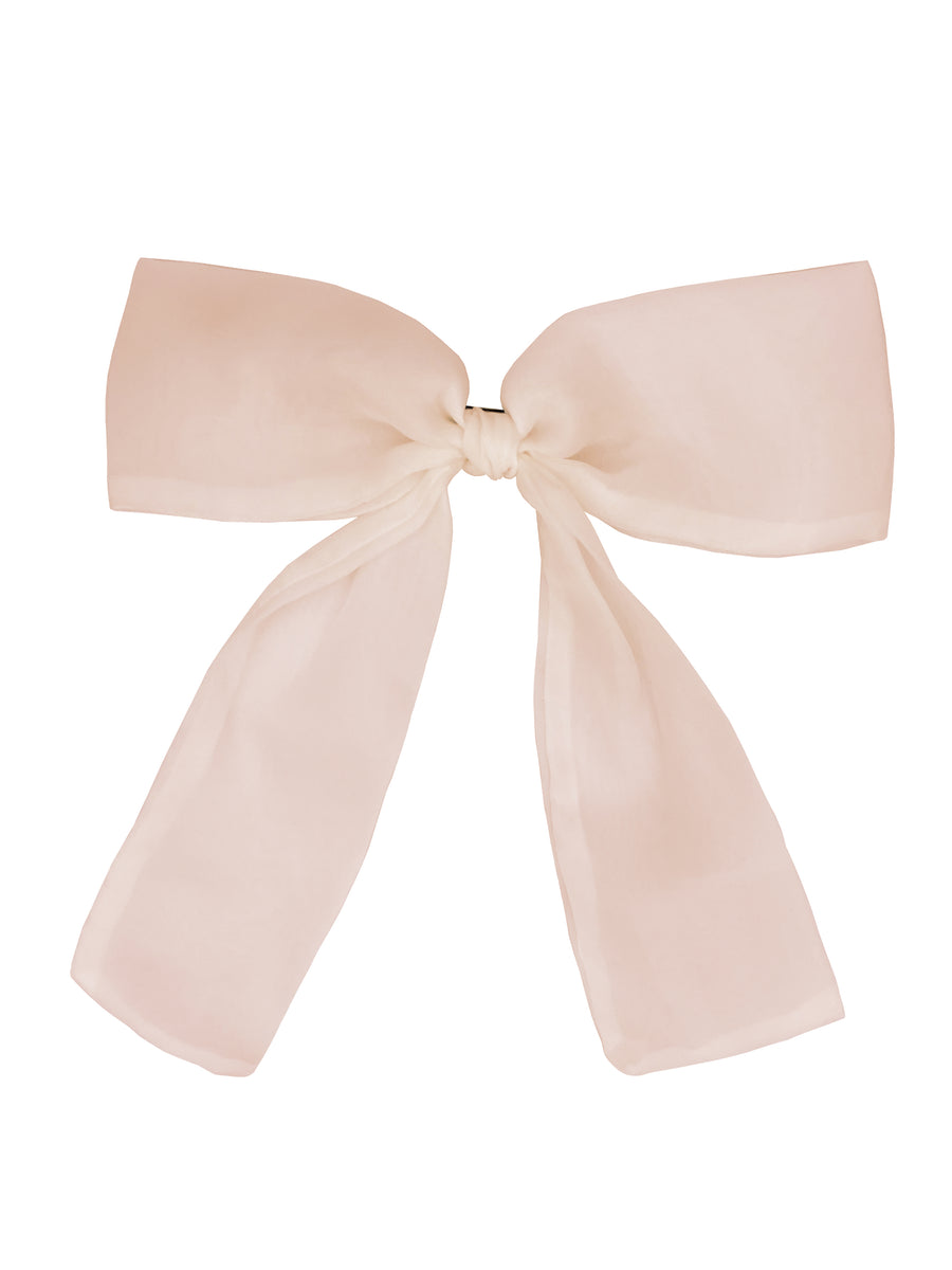 Light pink organza - New bow clip !