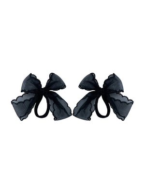 Mini lace bow black 🎀🎀 !