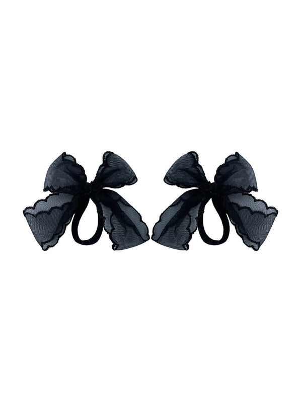 Mini lace bow black 🎀🎀 !