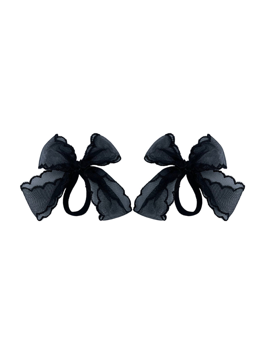 Mini lace bow black 🎀🎀 !