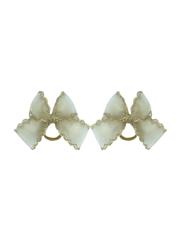 Mini lace bow camel 🎀🎀