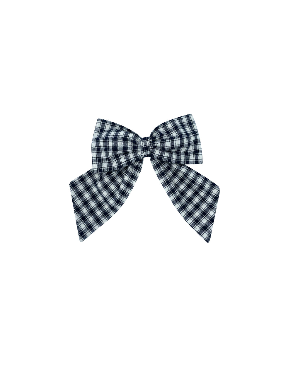 New ! Gingham navy blue clip