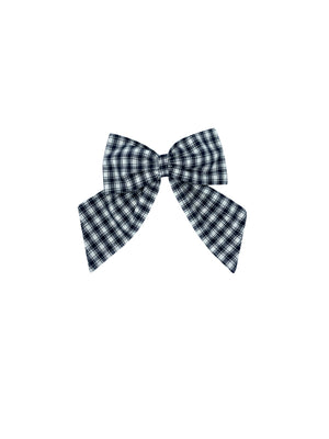 New ! Gingham navy blue clip
