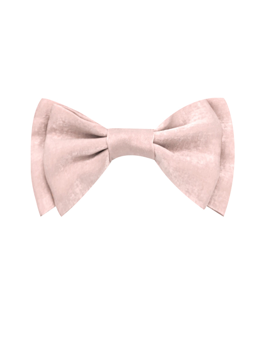 Soft pink double bow