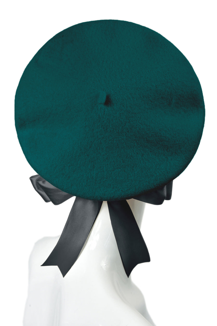Green beret with ribbon