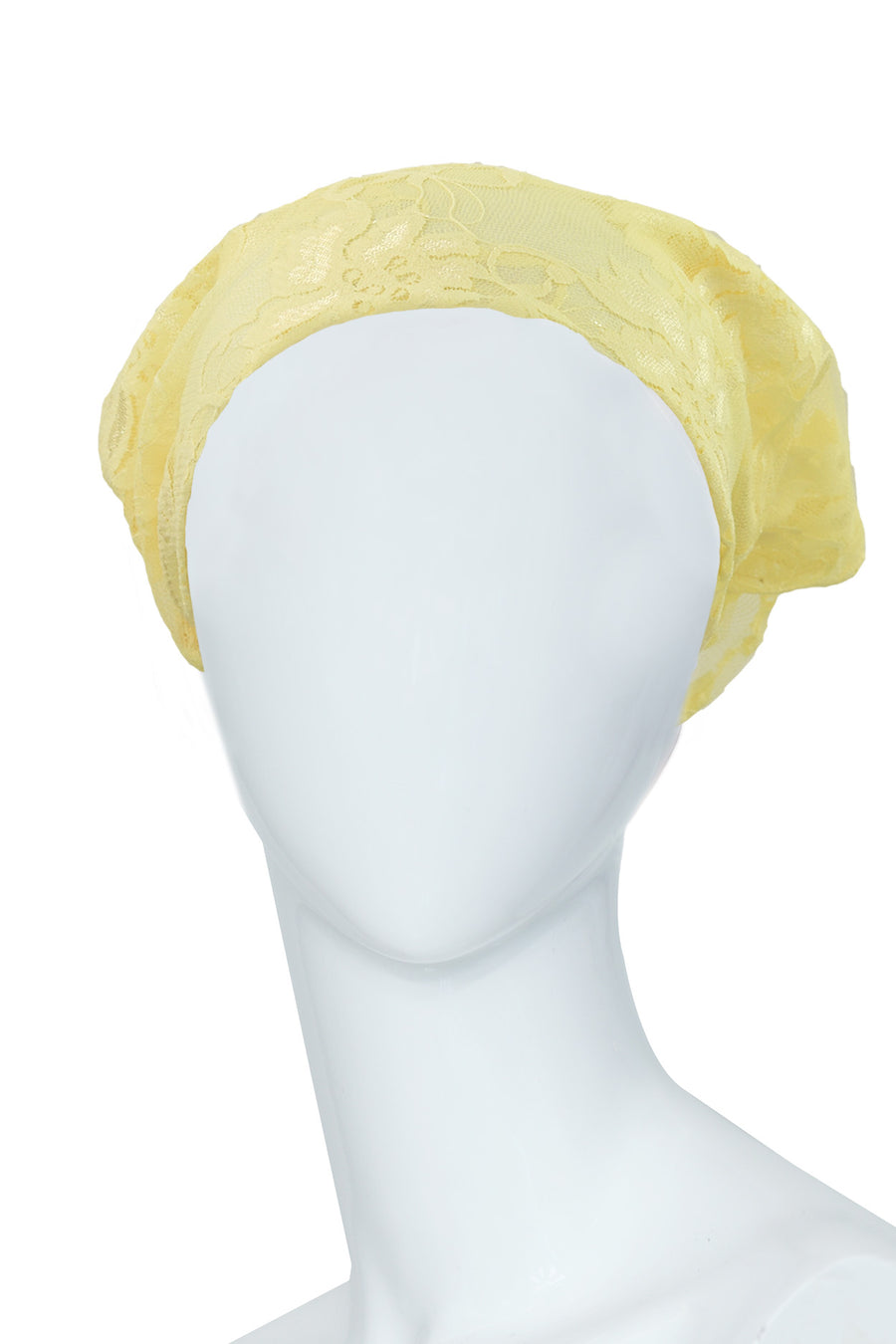 Yellow lace bandana