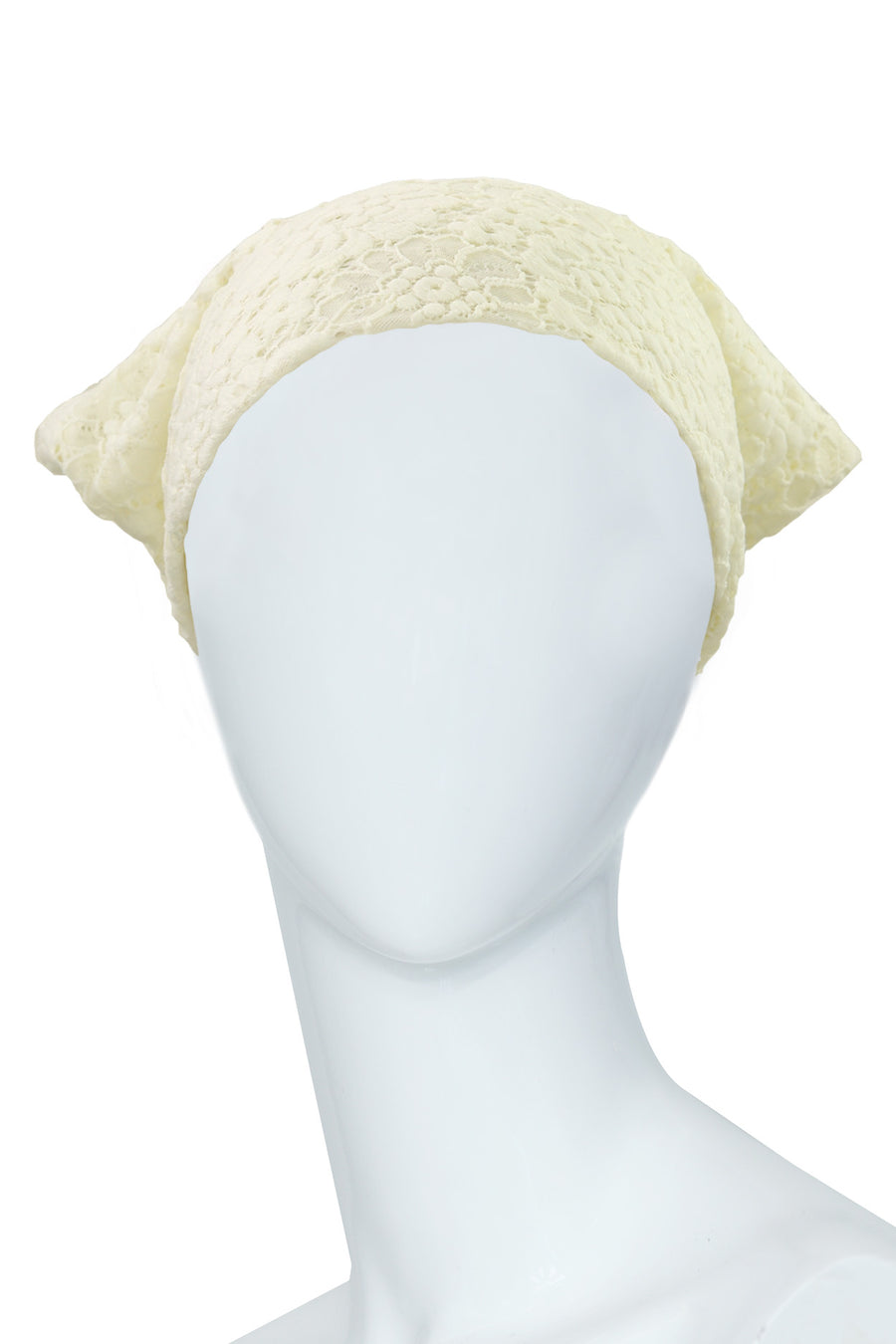 Beige lace bandana