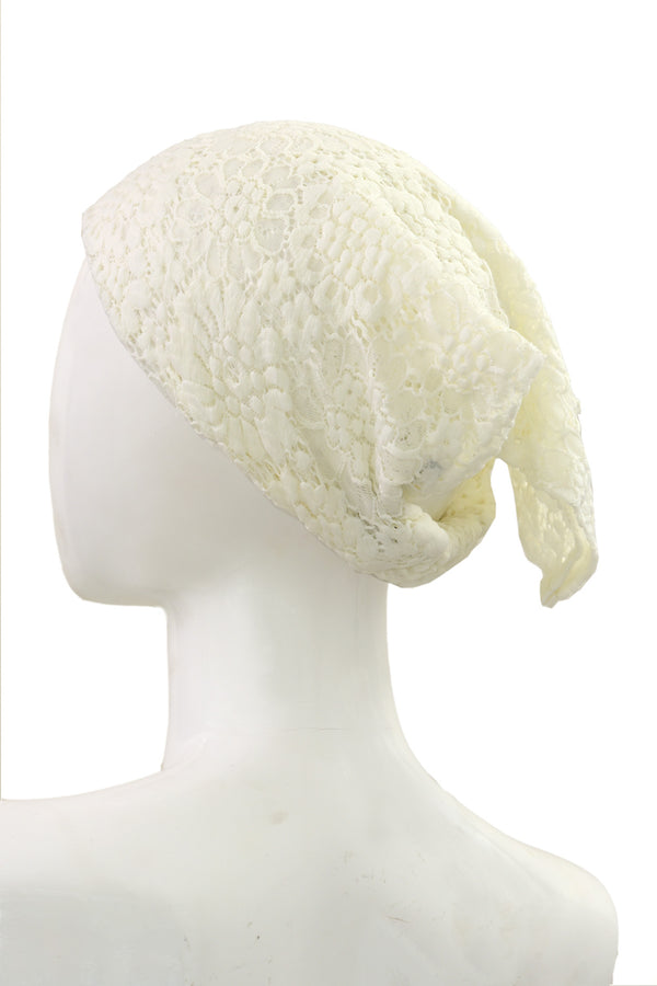 Women’s Hair Bandana Beige Lace Bandana