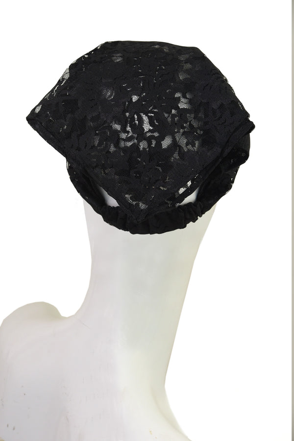 Women’s Hair Bandana Black Lace Bandana