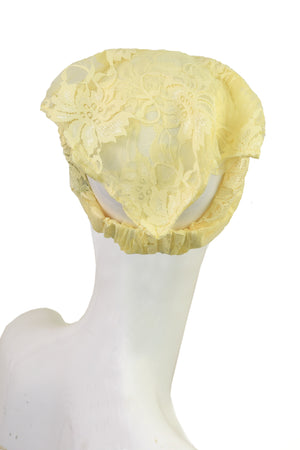 Yellow lace bandana