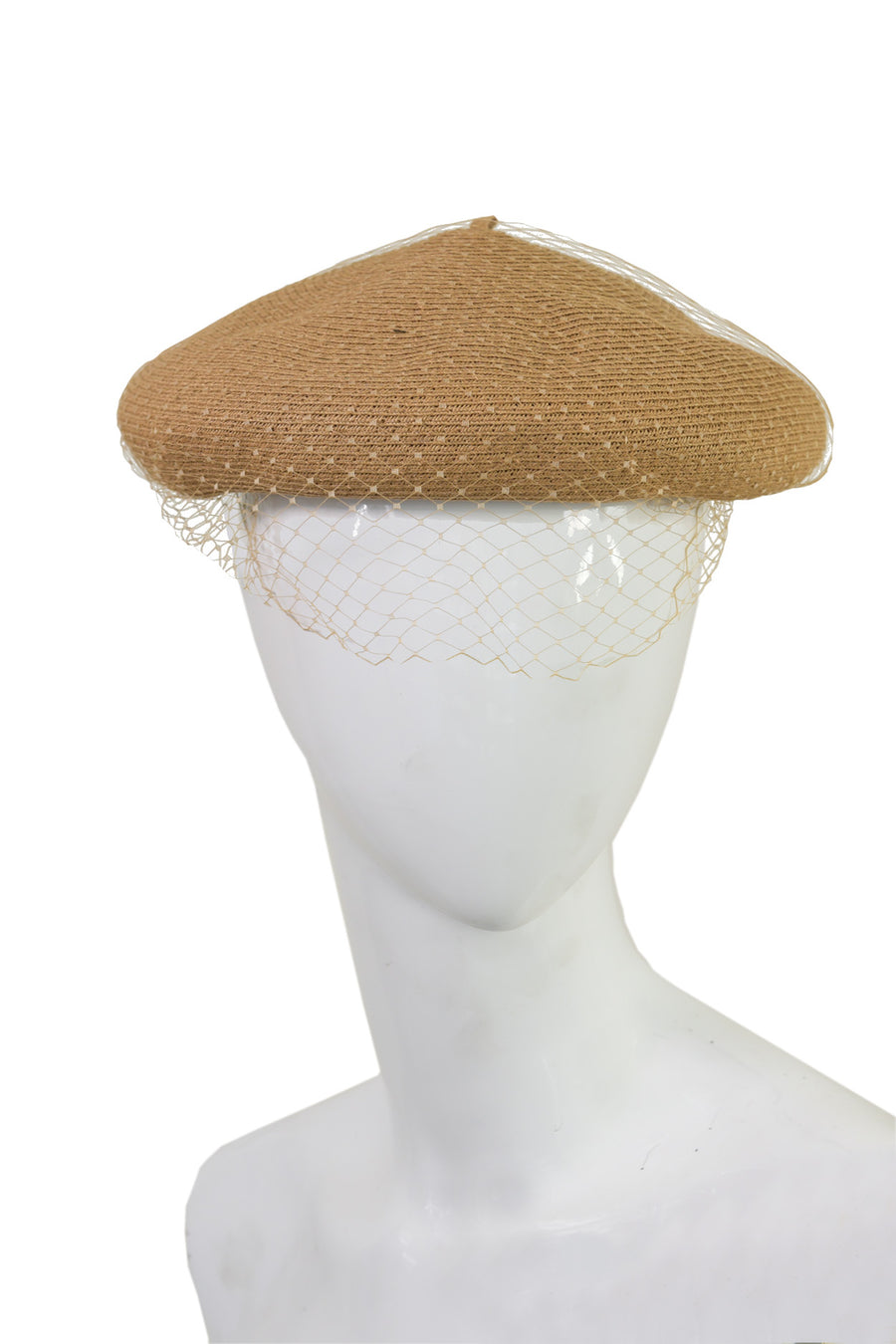 Le beret en Paille voilette camel - NEW !