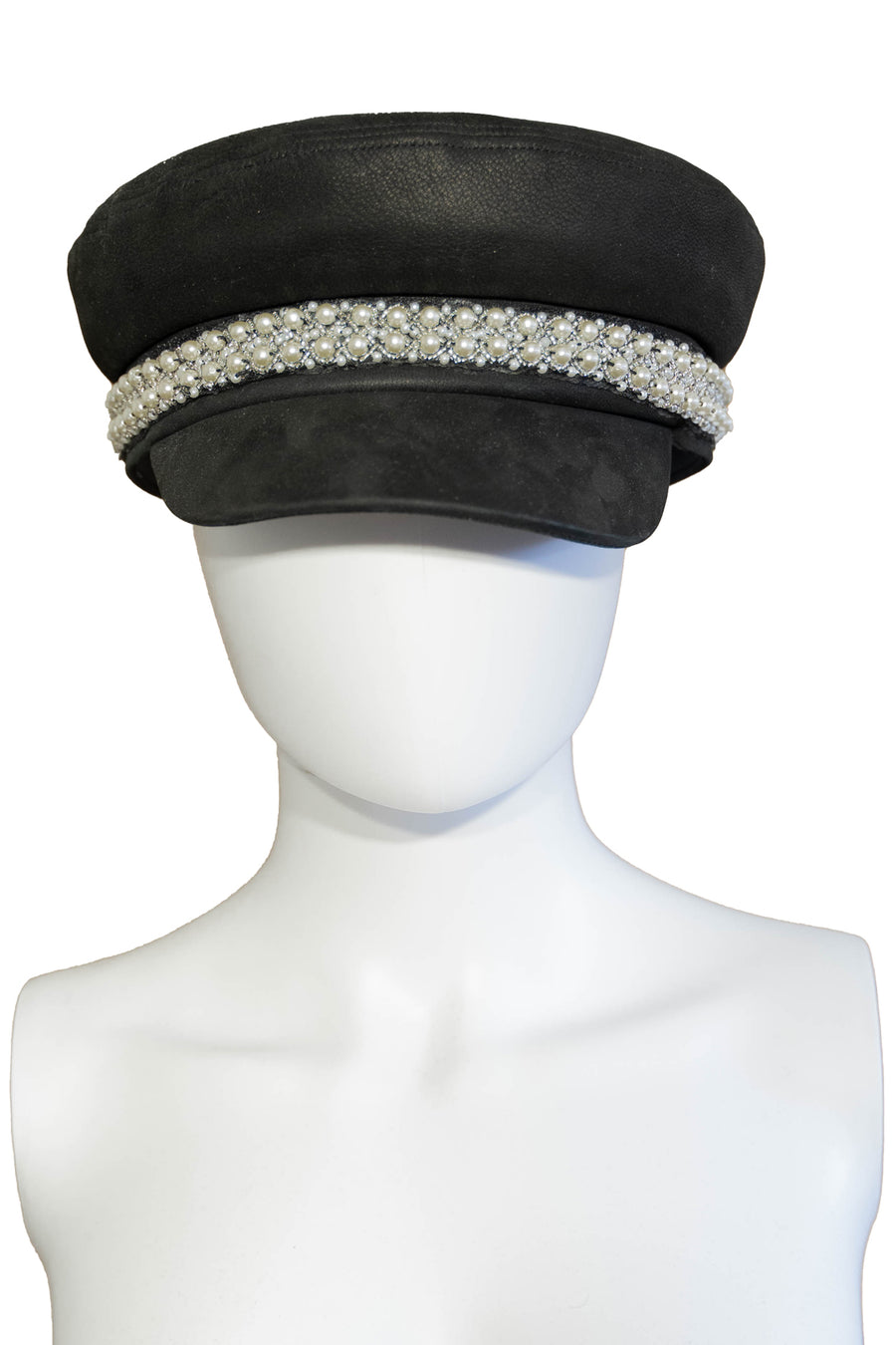 Leather sailor hat - NEW !