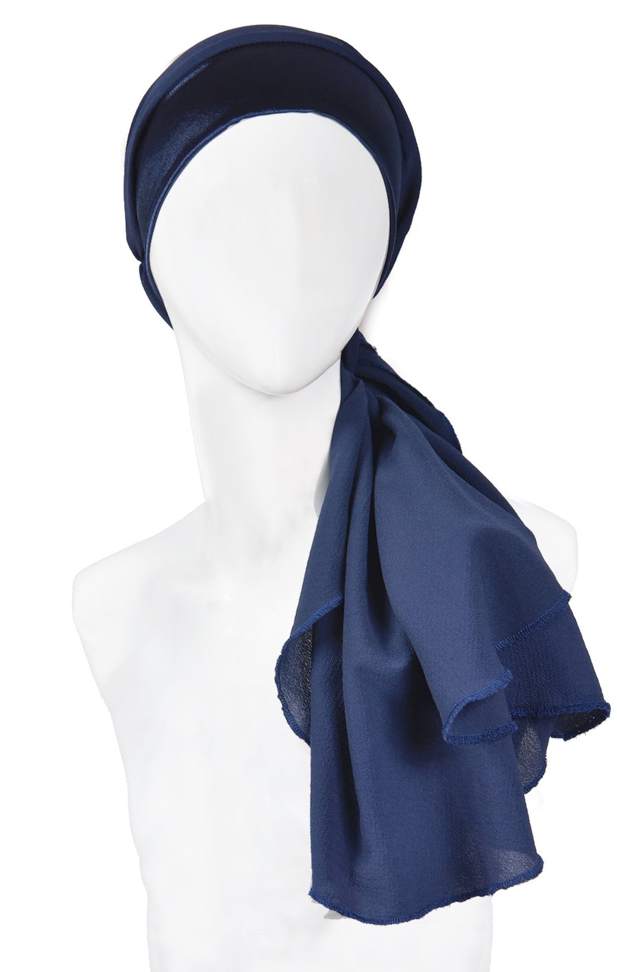 Navy blue headwrap