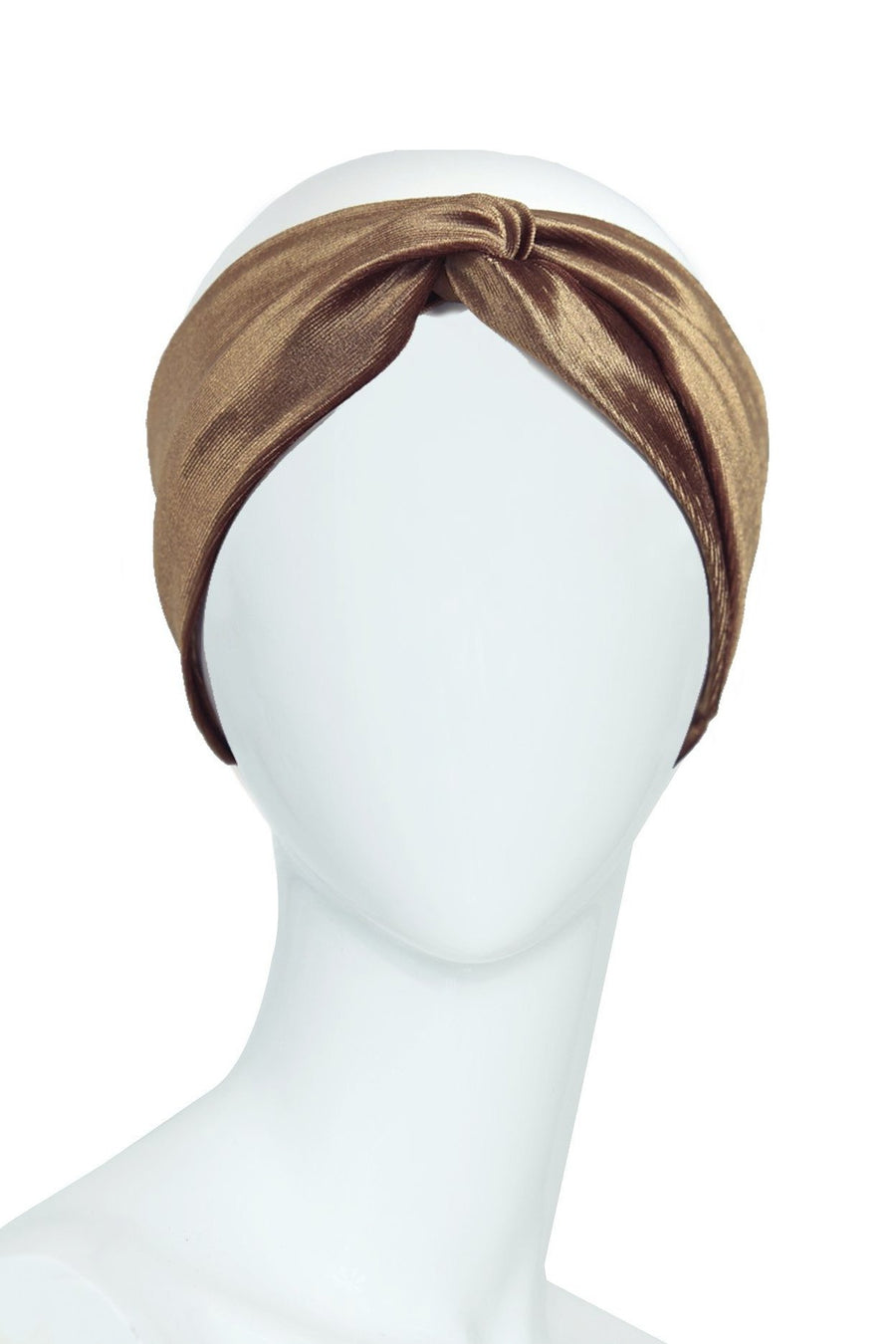 Golden velvet headband