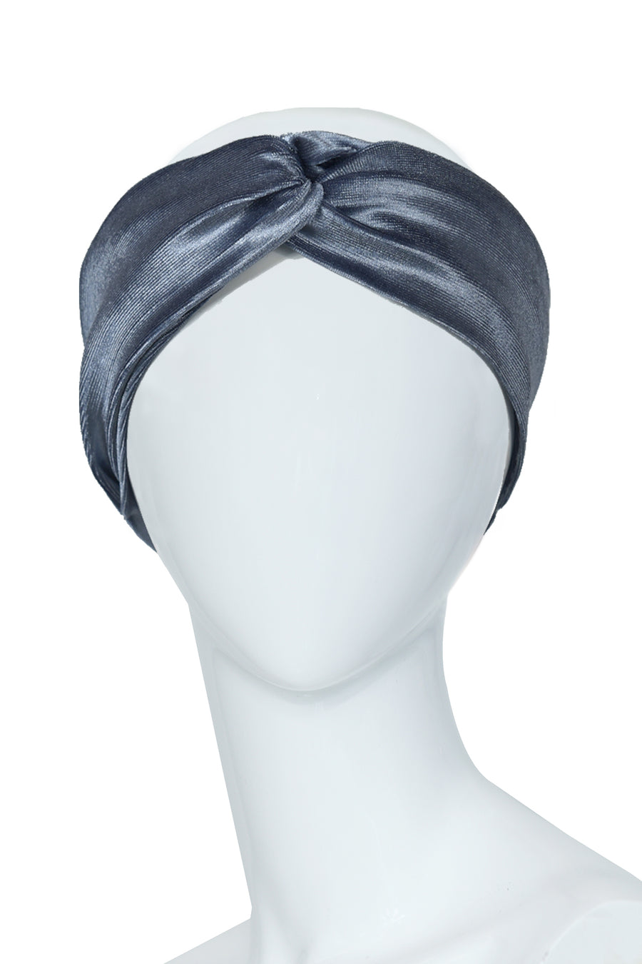 Grey velvet headband