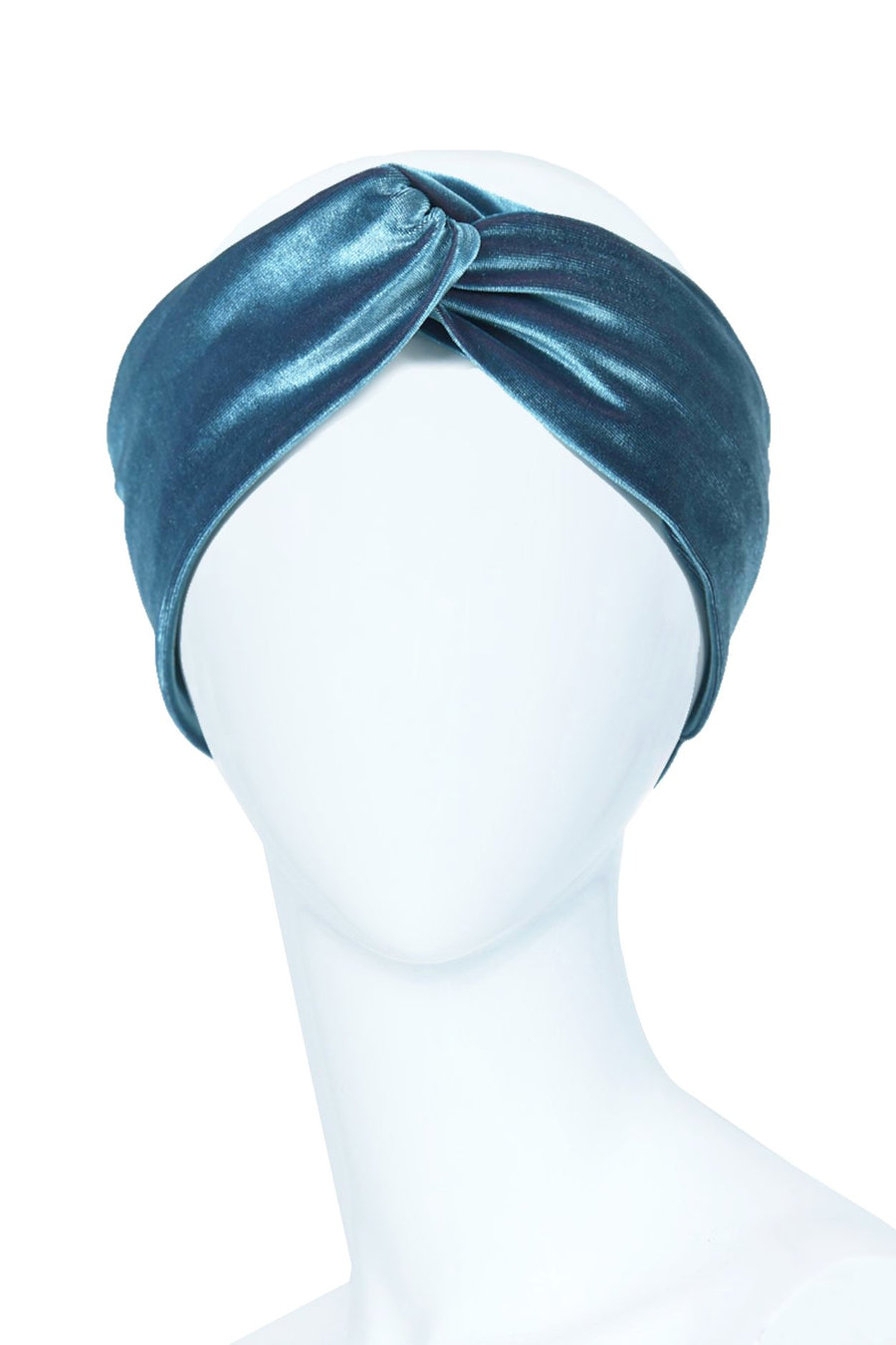 Turquoise velvet headband
