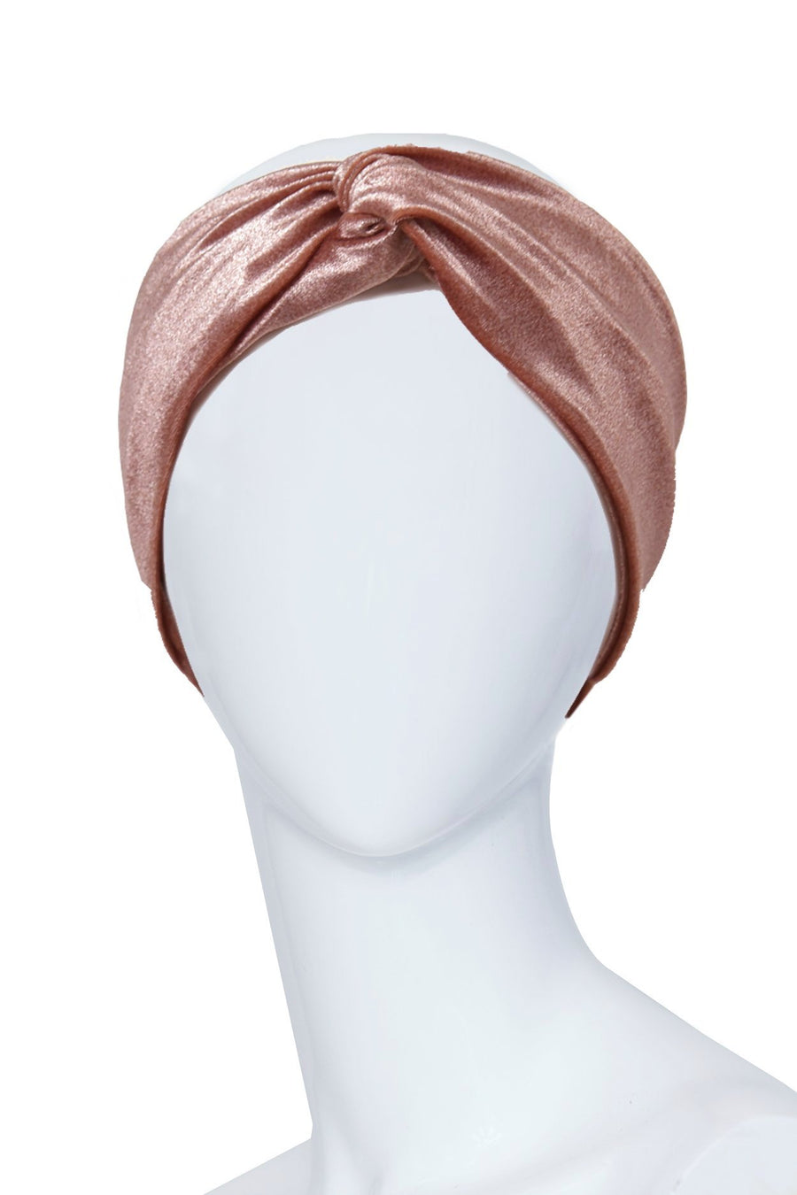 Pink velvet headband