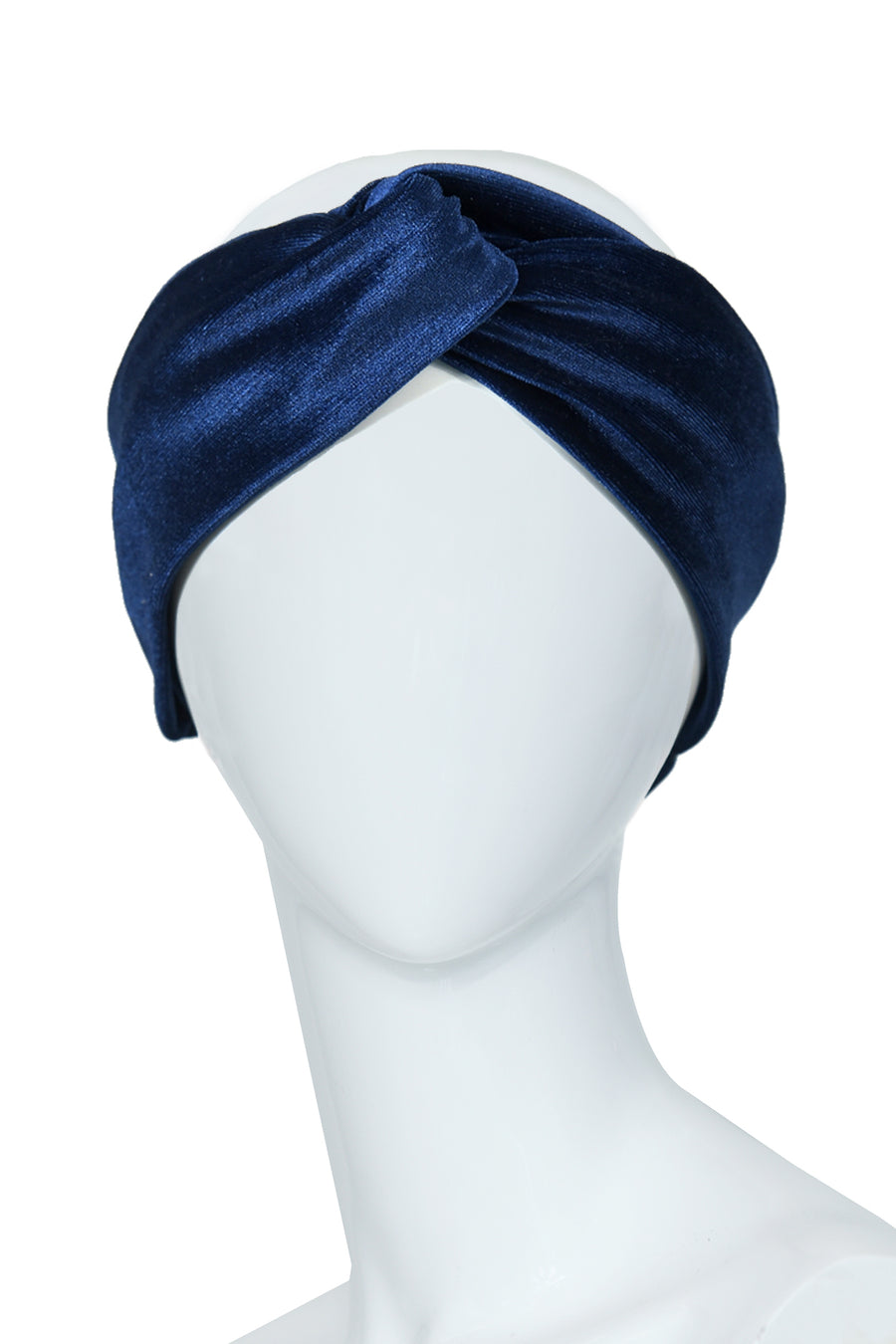 Blue velvet headband