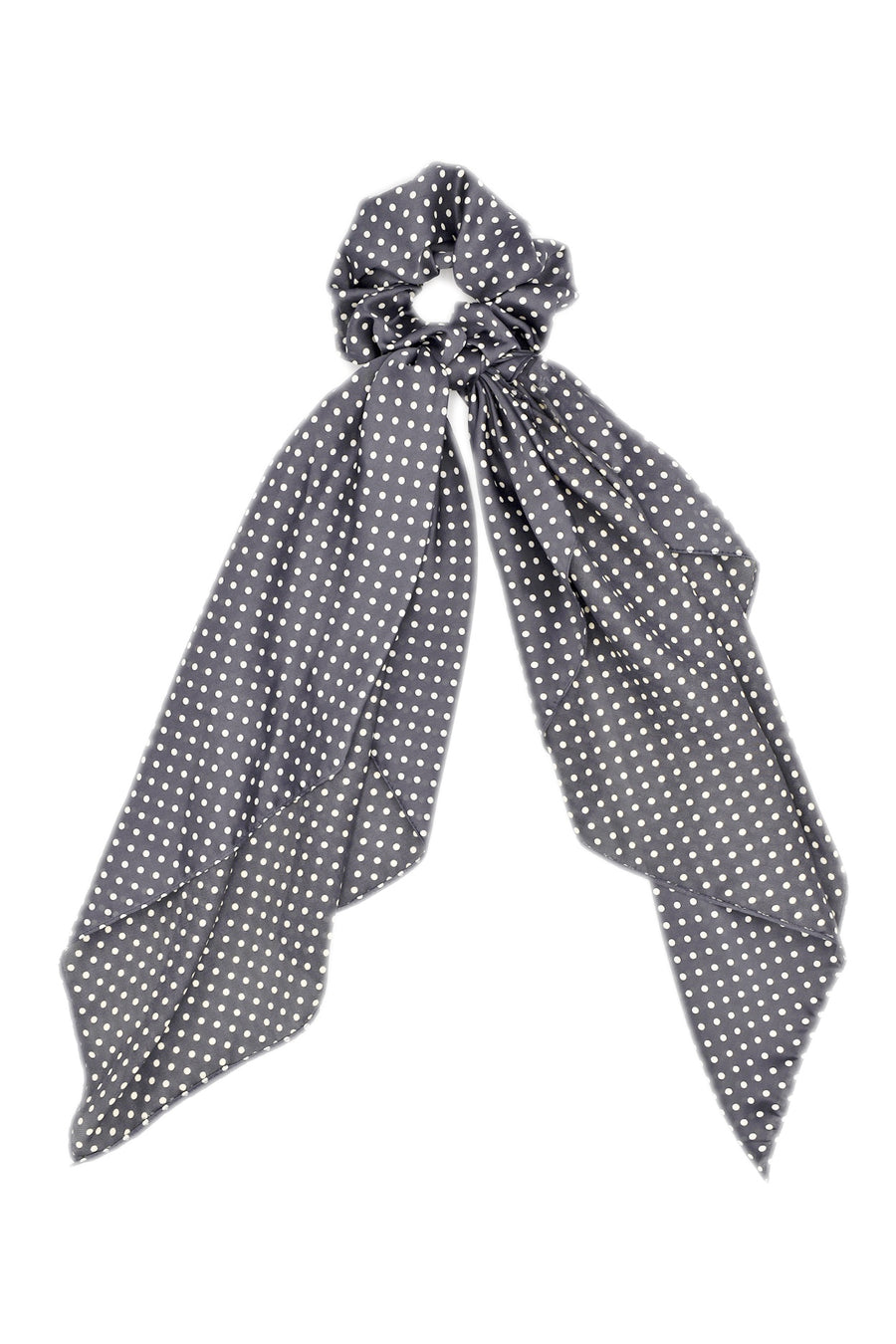 Polka dots scrunchie scarf