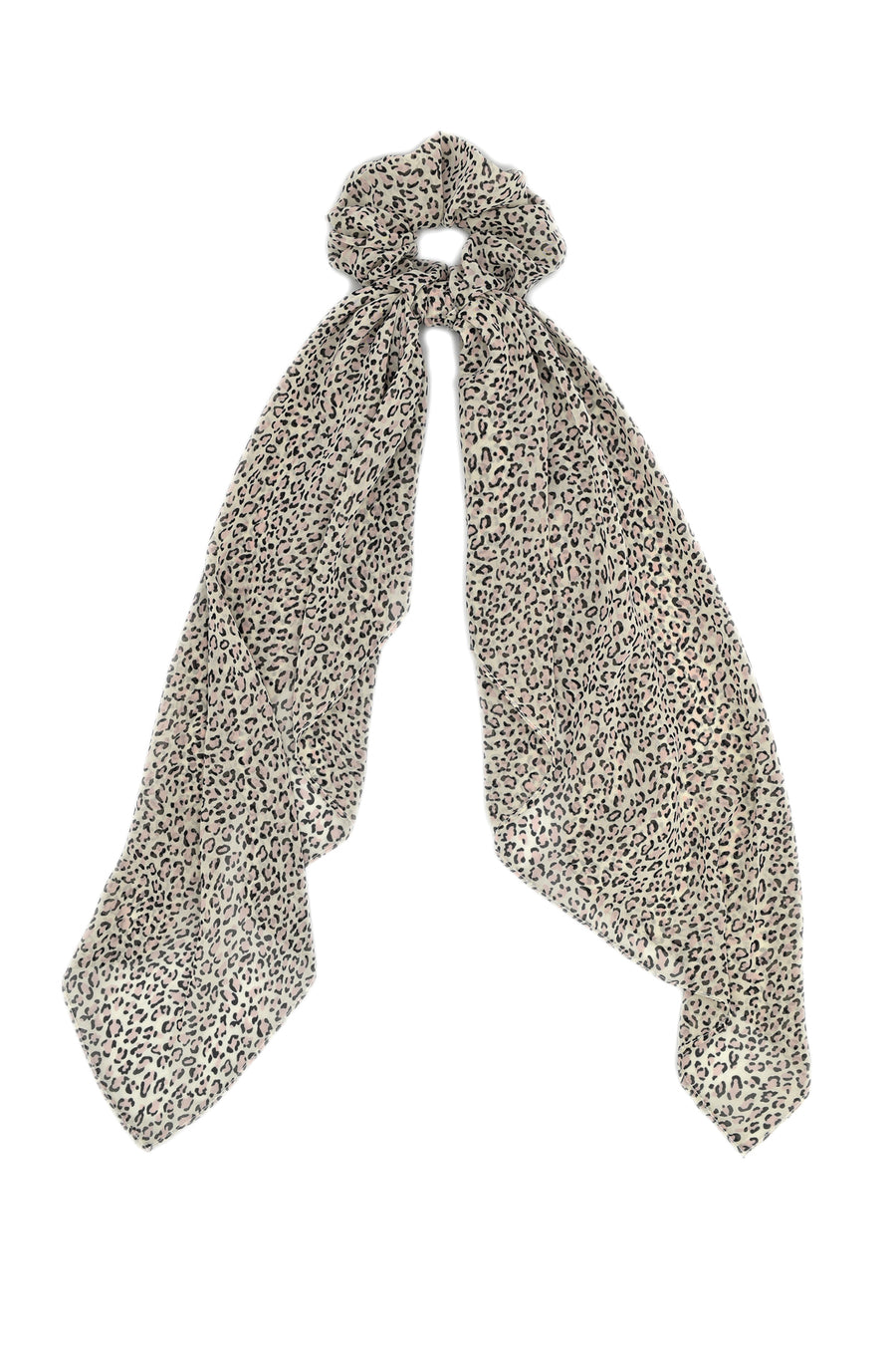 Cheetah print scrunchie scarf