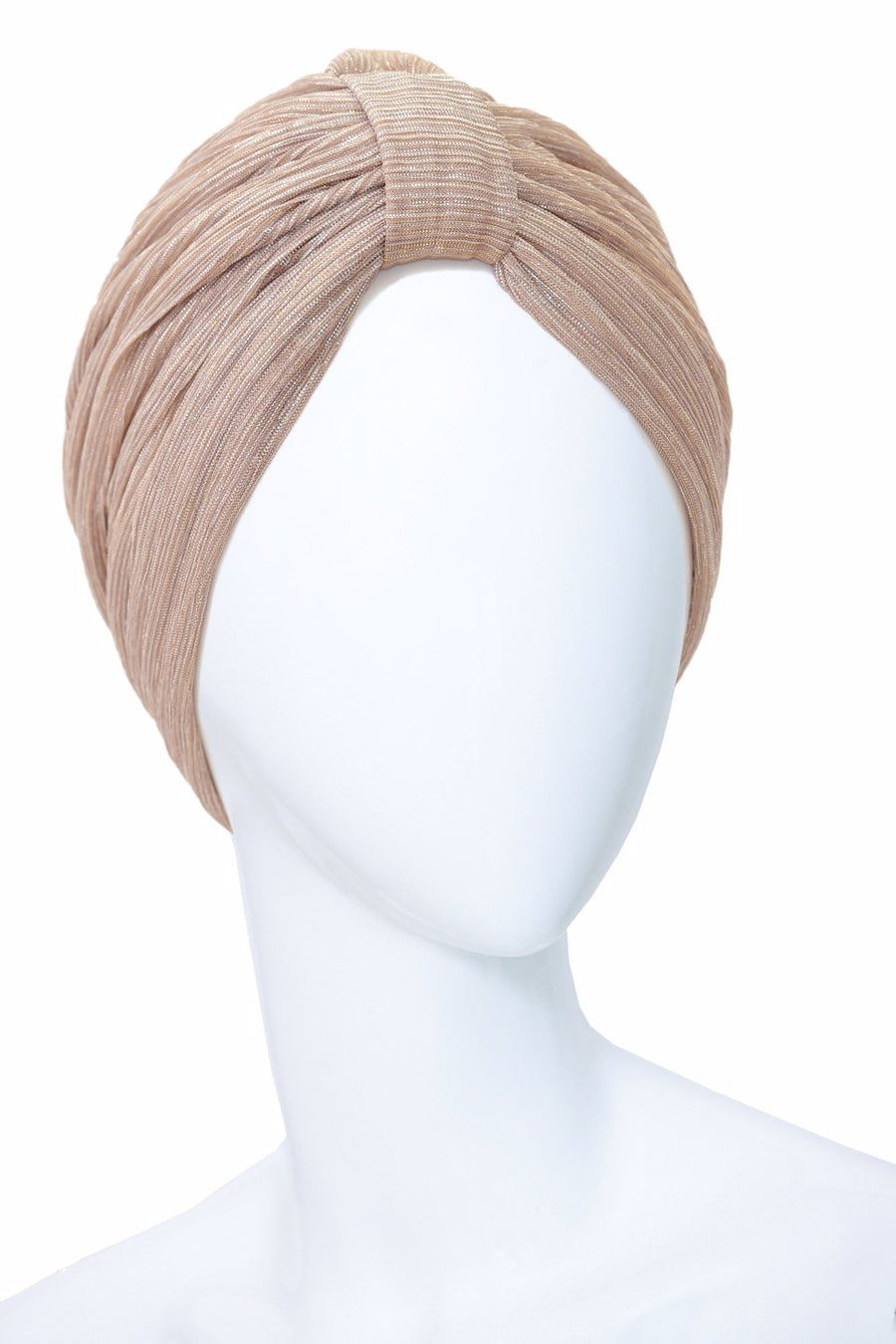 Beige sparky turban