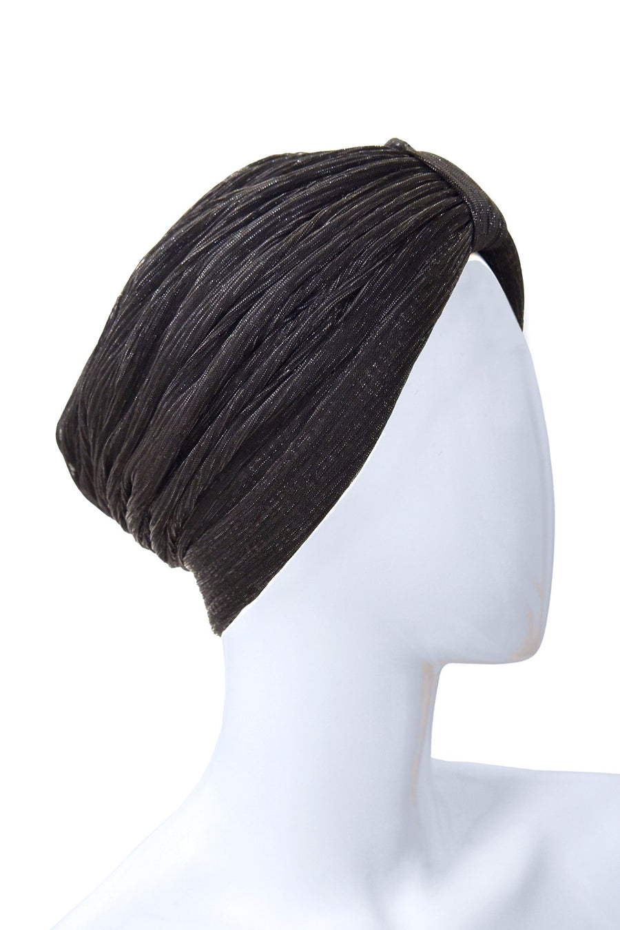 Black sparkly turban