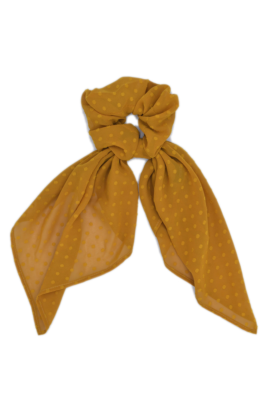 Mustard scrunchie scarf !