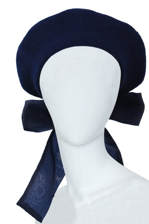Navy blue beret