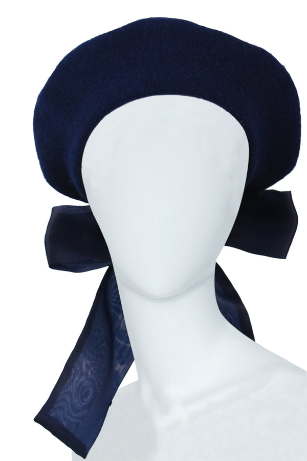 Navy blue beret